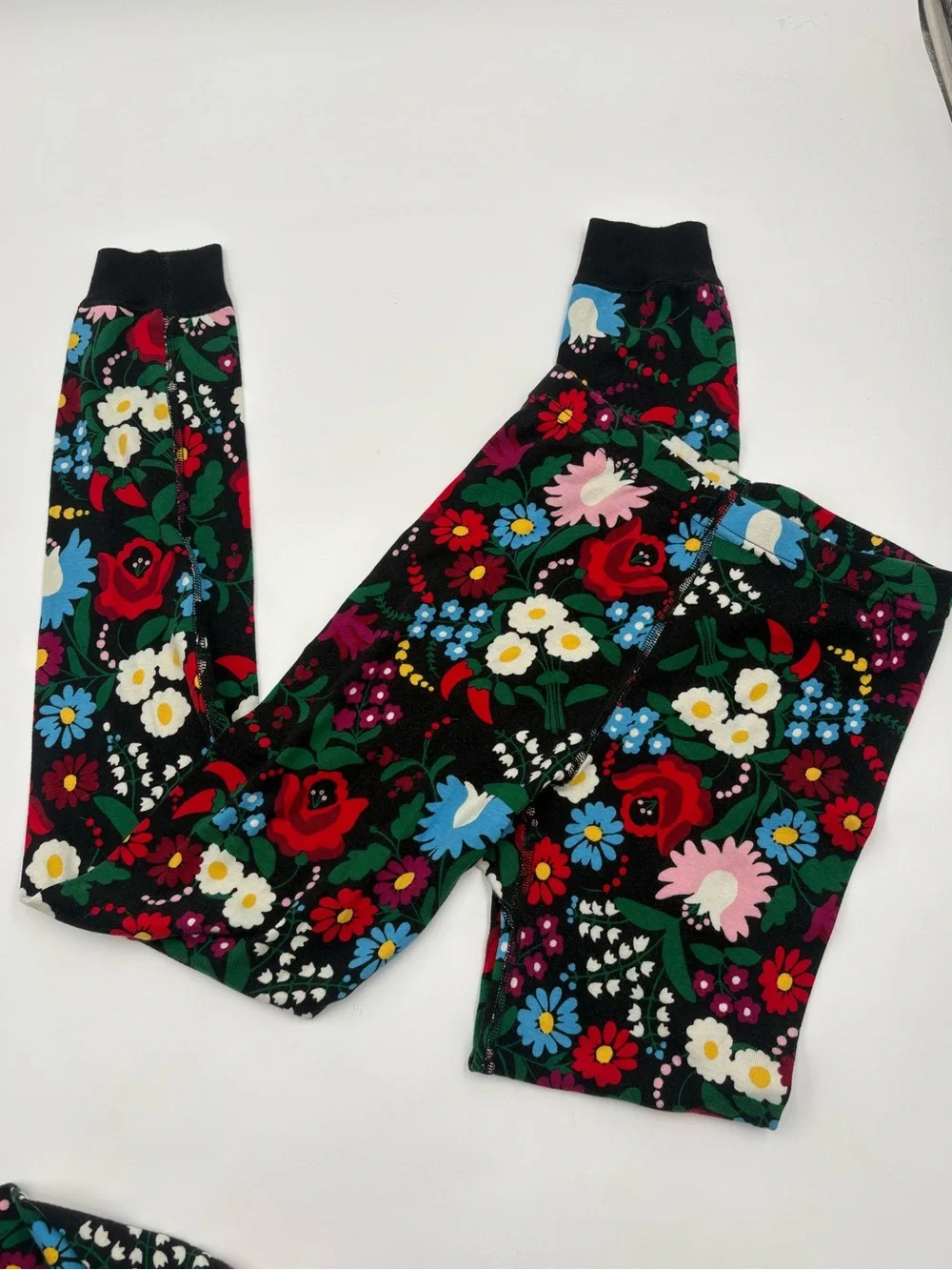Hanna Andersson Girls Pajama Set Size 12 150 Floral Organic Cotton Long Sleeve